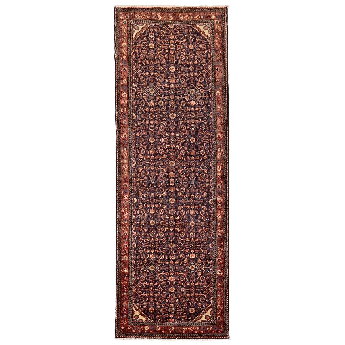 Ecarpetgallery Hand Knotted Andelz Dark Navy Wool Rug 37 X 1010