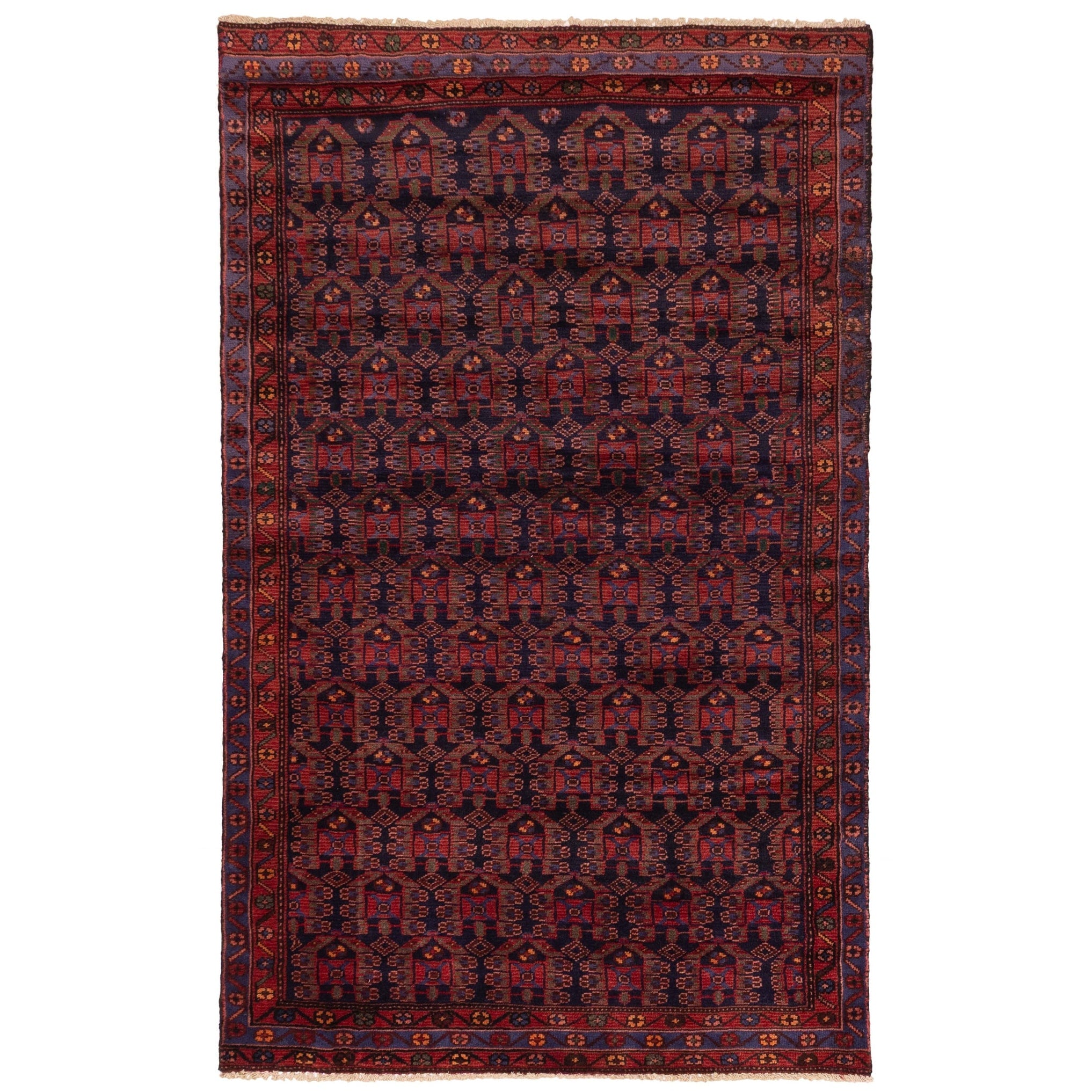Ecarpetgallery Hand Knotted Andelz Dark Navy Wool Rug 311 X 67