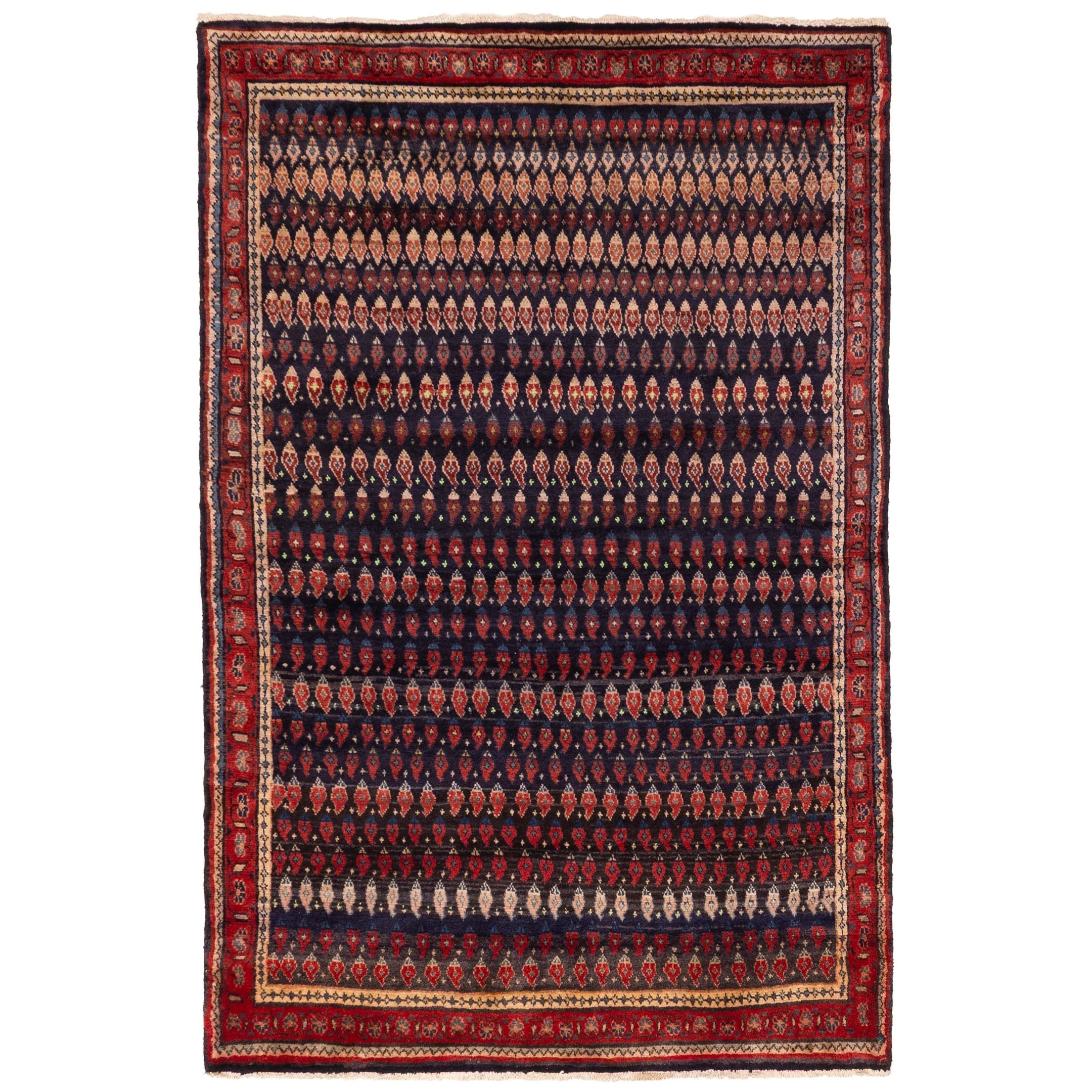 Ecarpetgallery Hand Knotted Andelz Dark Navy Wool Rug 45 X 610