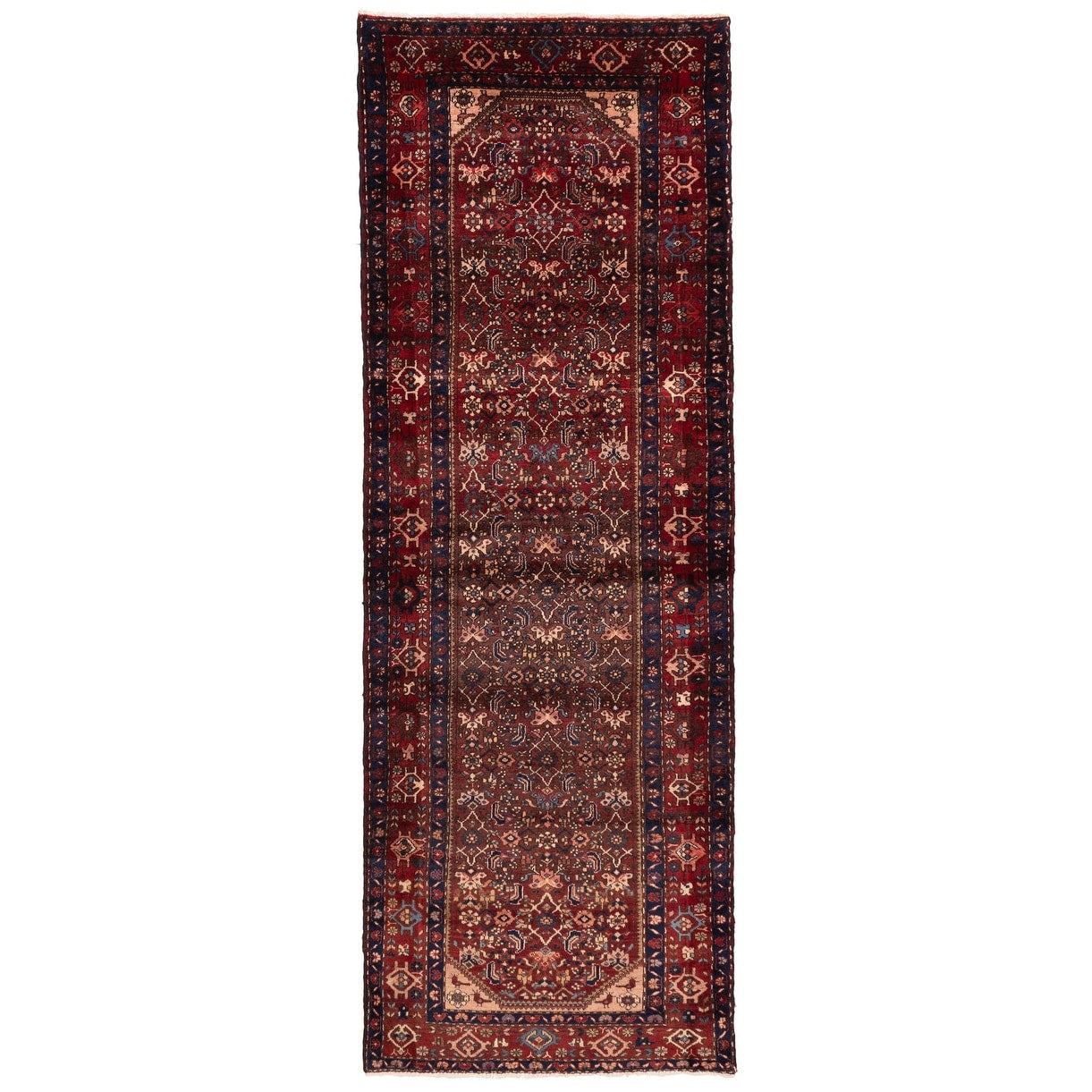 Ecarpetgallery Hand Knotted Andelz Dark Red Wool Rug 32 X 96