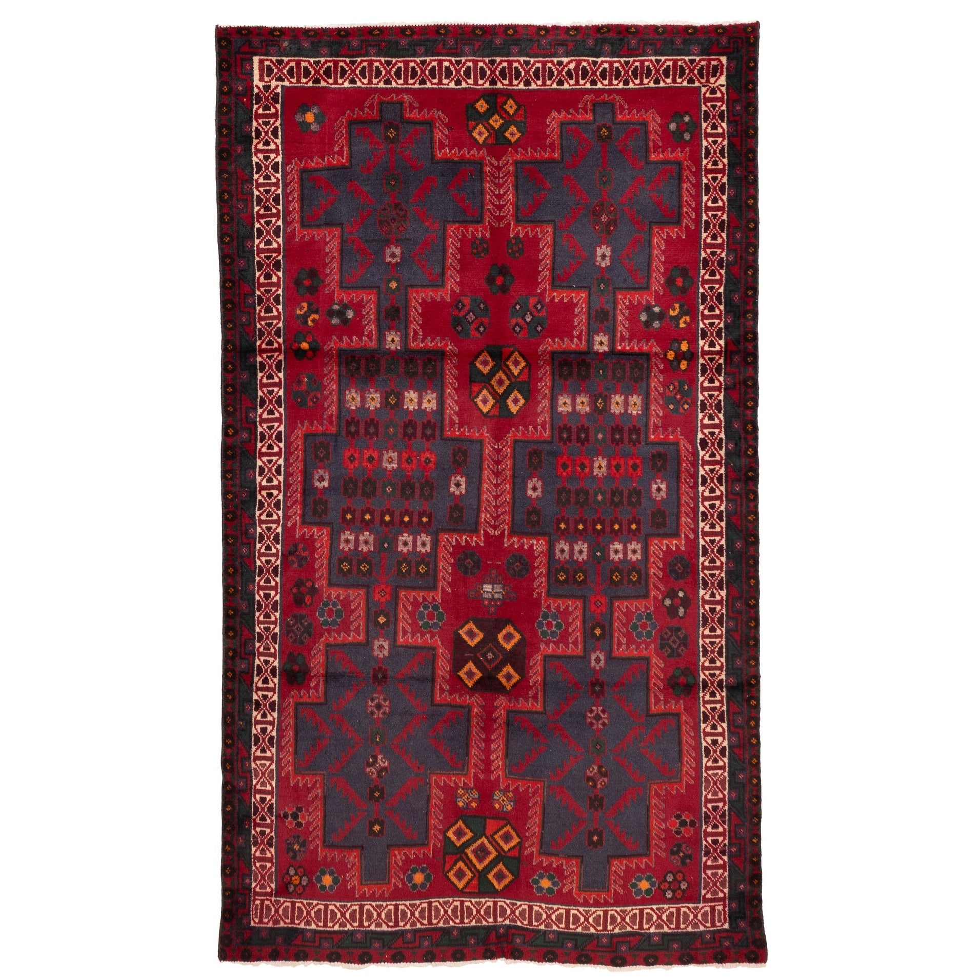 Ecarpetgallery Hand Knotted Andelz Dark Red Wool Rug 47 X 82