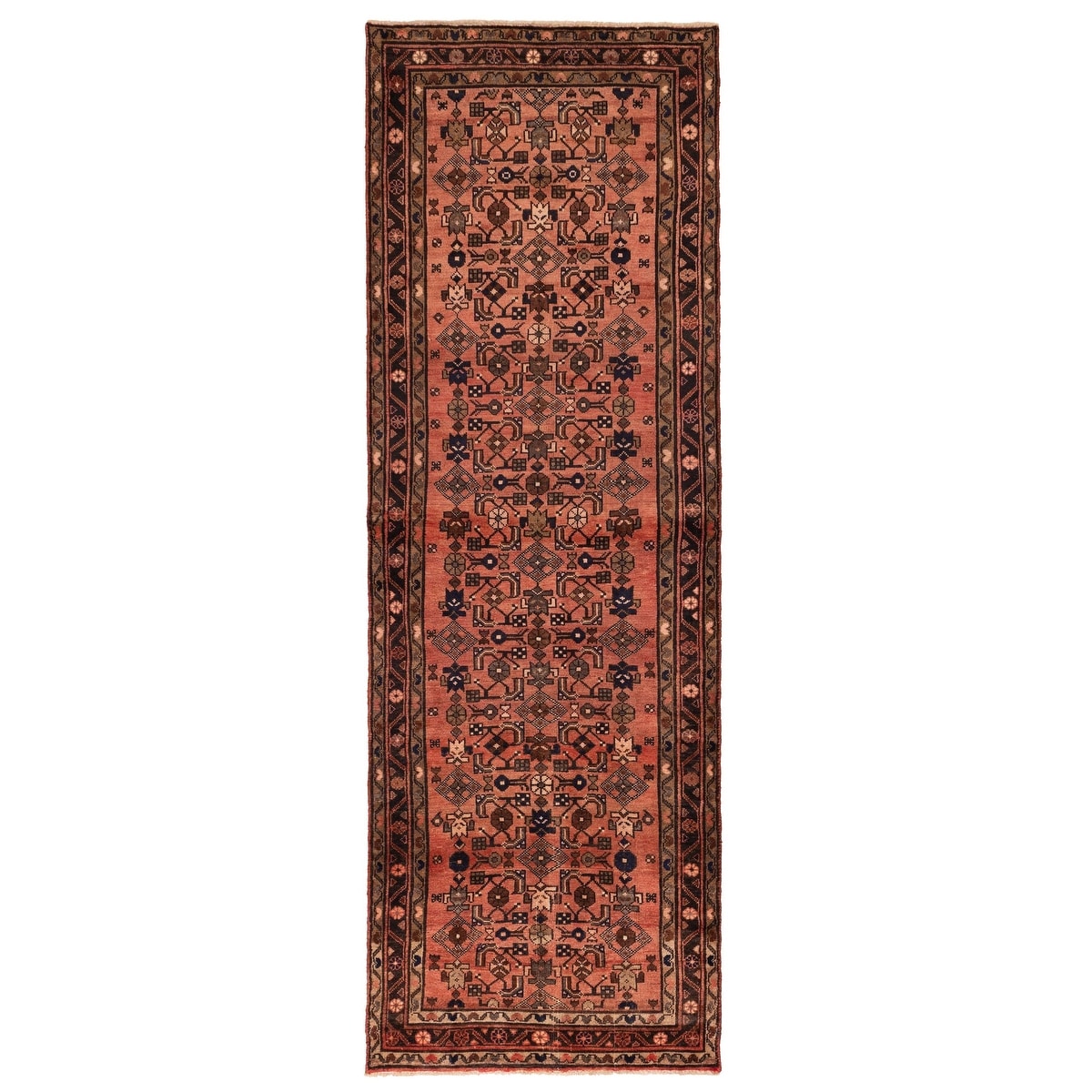 Ecarpetgallery Hand Knotted Andelz Light Red Wool Rug 34 X 102
