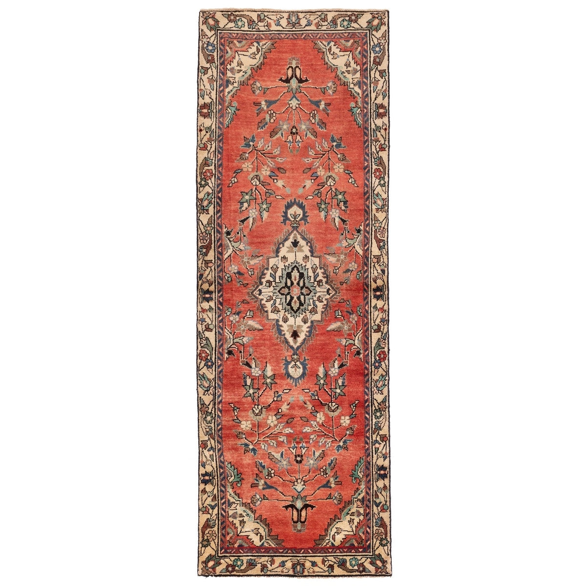Ecarpetgallery Hand Knotted Andelz Light Red Wool Rug 33 X 95