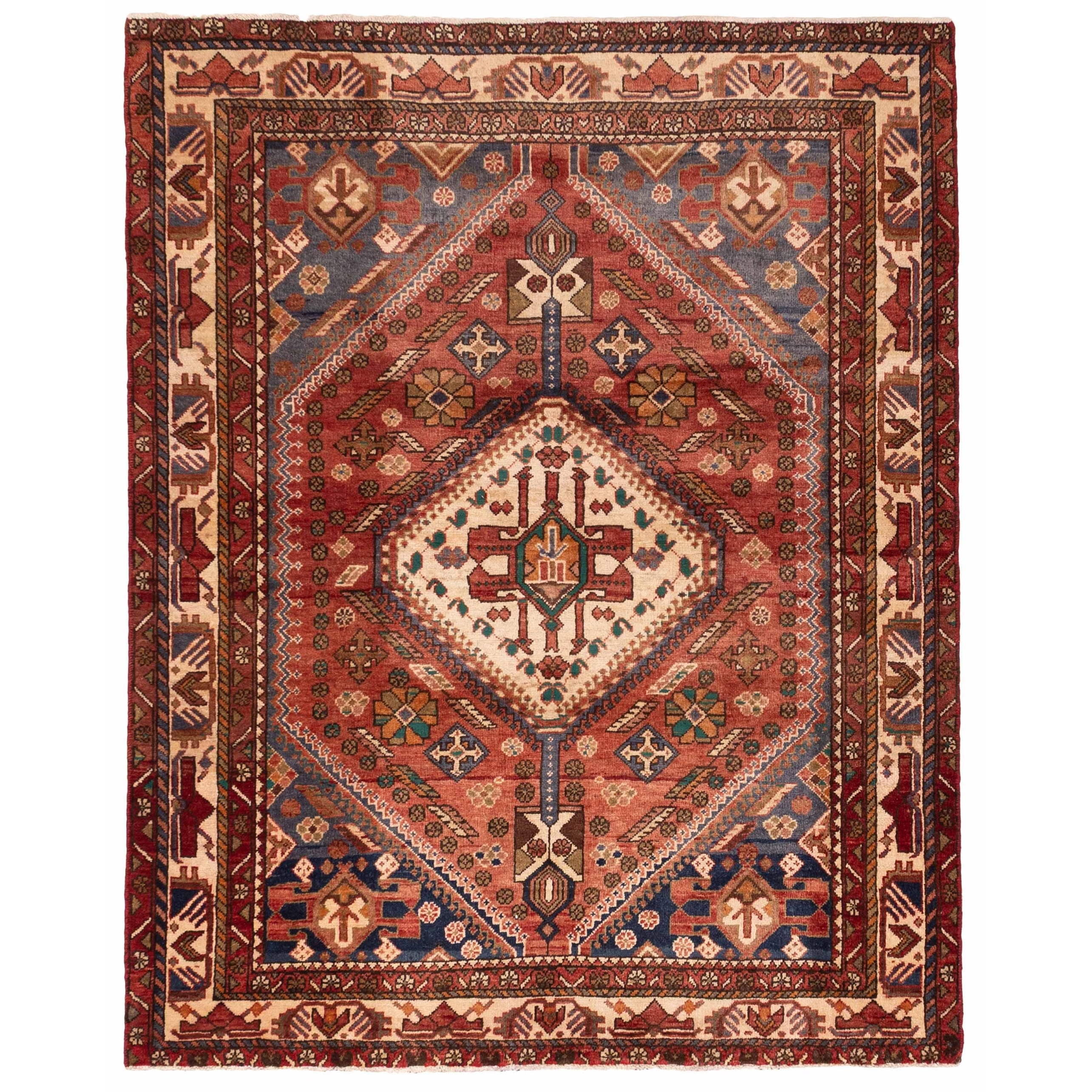 Ecarpetgallery Hand Knotted Andelz Light Red Wool Rug 52 X 68