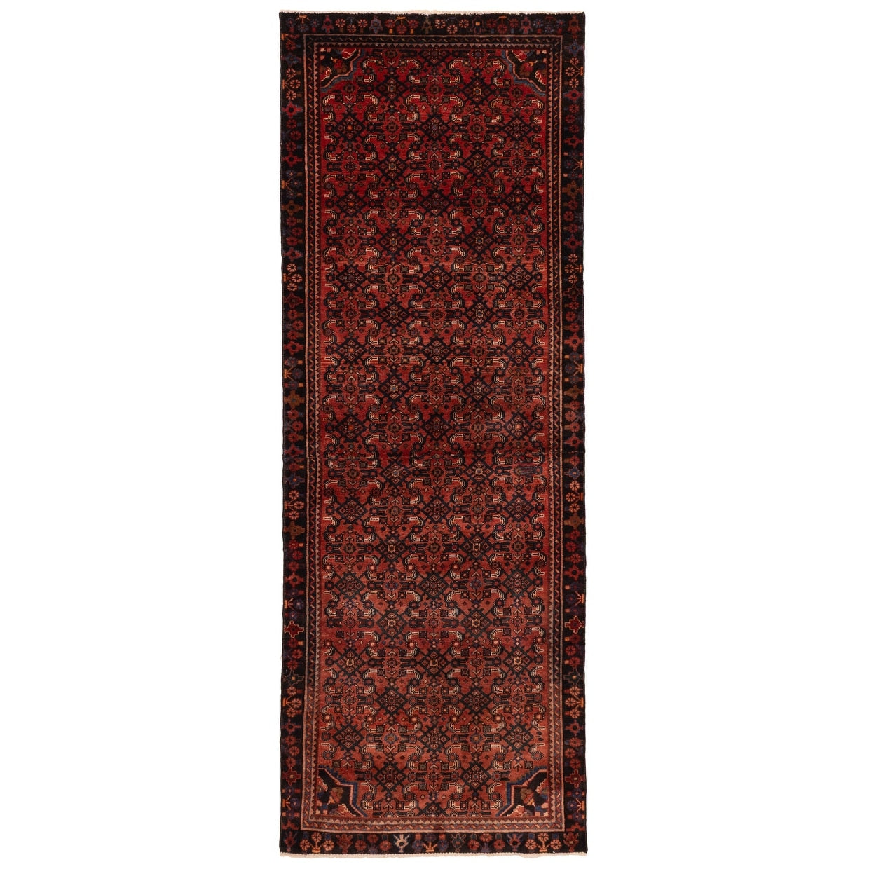 Ecarpetgallery Hand Knotted Andelz Red Wool Rug 33 X 92