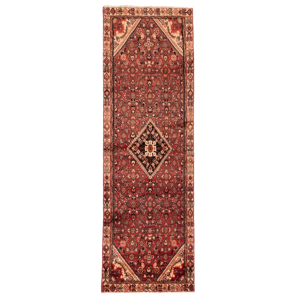 Ecarpetgallery Hand Knotted Andelz Red Wool Rug 33 X 103