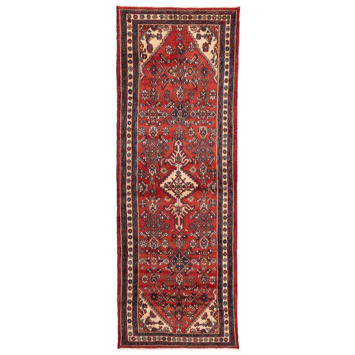 Ecarpetgallery Hand Knotted Andelz Red Wool Rug 34 X 102