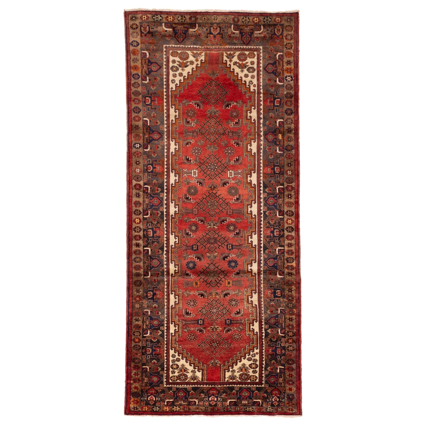 Ecarpetgallery Hand Knotted Andelz Red Wool Rug 45 X 910