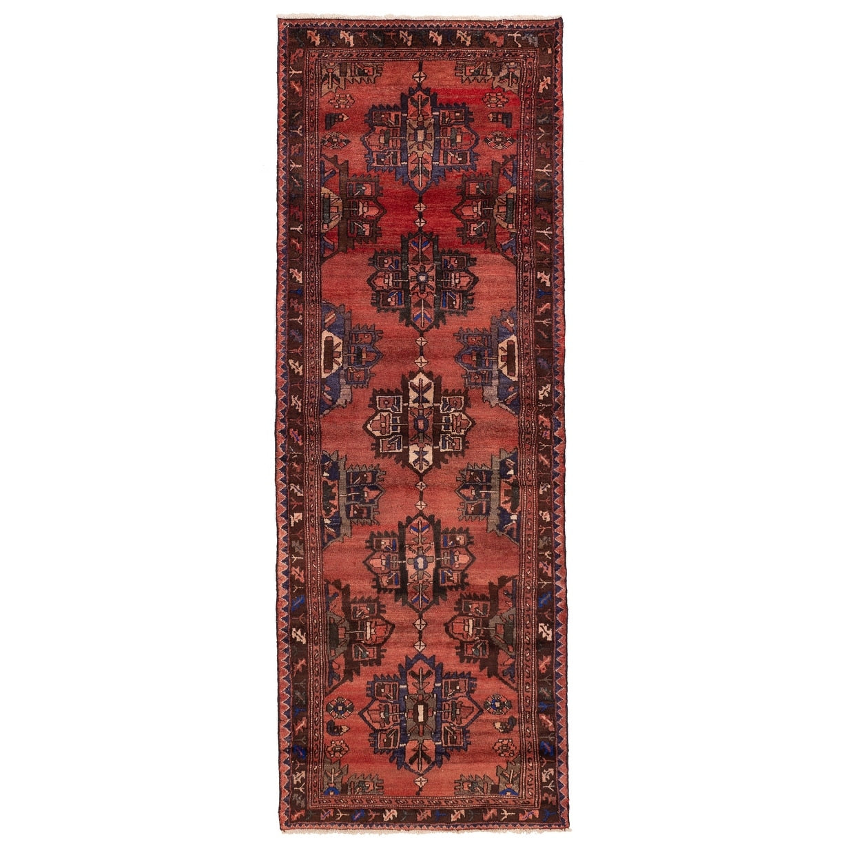 Ecarpetgallery Hand Knotted Andelz Red Wool Rug 33 X 94