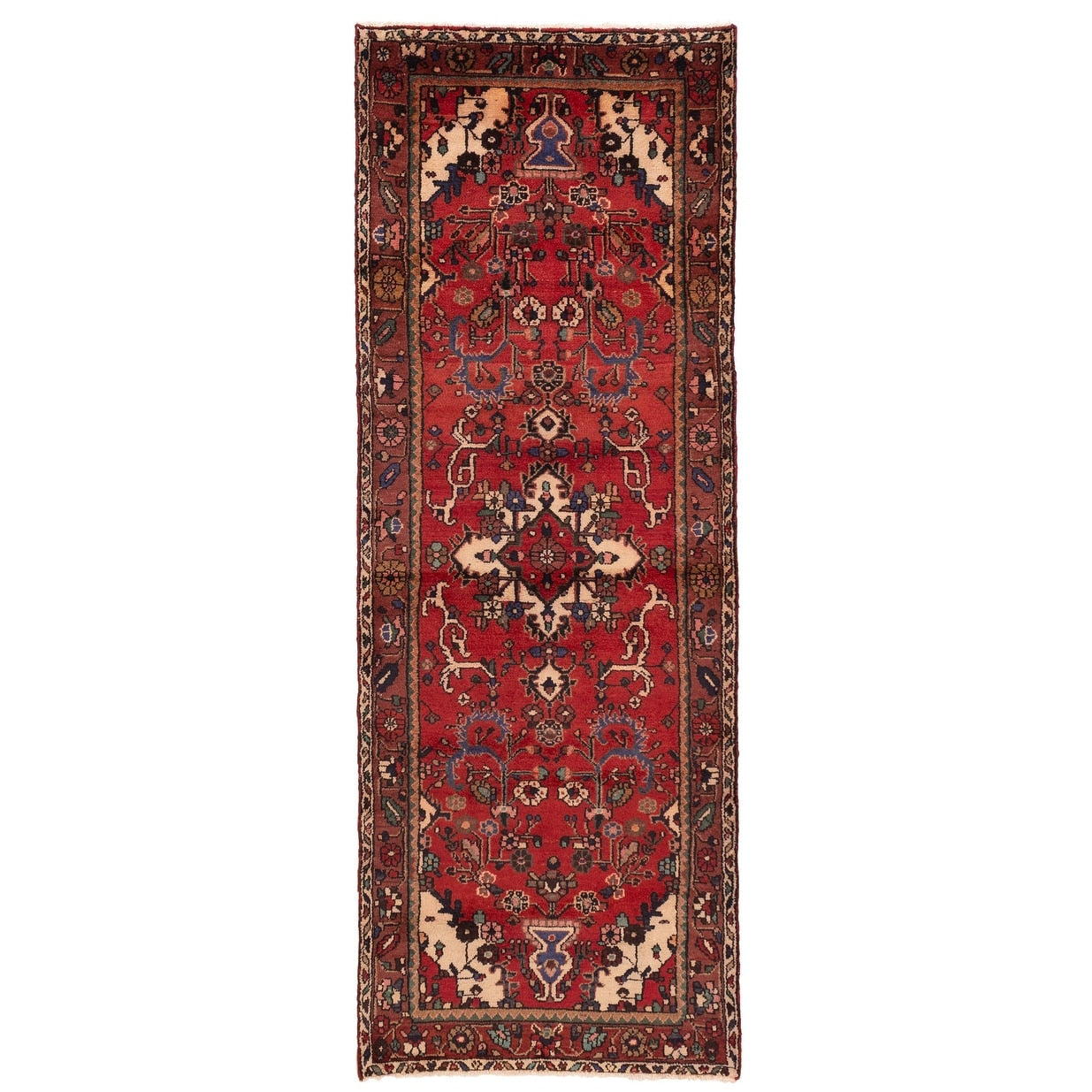 Ecarpetgallery Hand Knotted Andelz Red Wool Rug 32 X 92