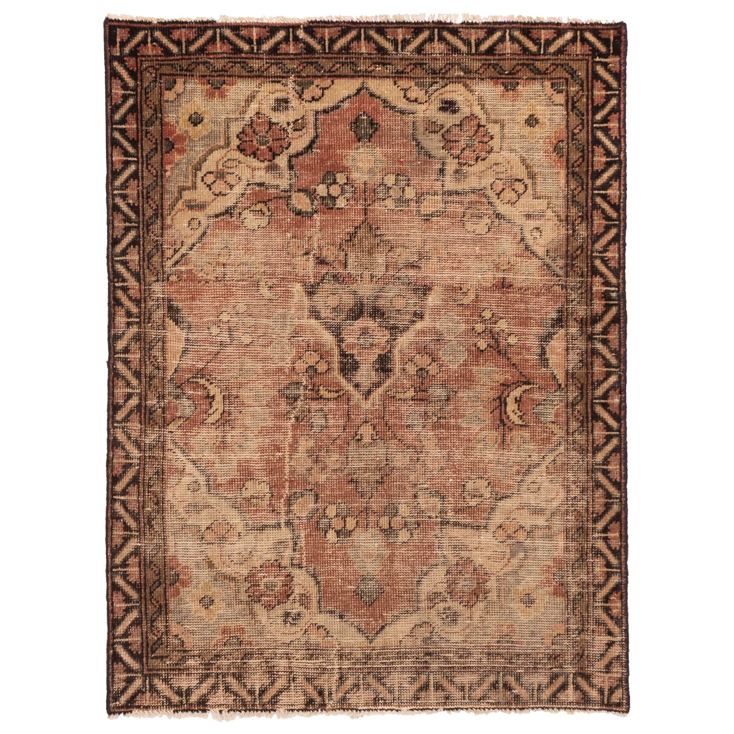 Ecarpetgallery Hand Knotted Antalya Vintage Copper Wool Rug 310 X 410