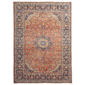 Ecarpetgallery Hand Knotted Antalya Vintage Dark Copper Wool Rug 99 X 134