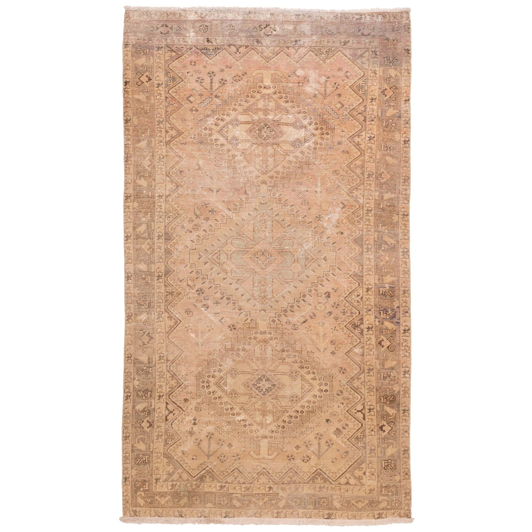 Ecarpetgallery Hand Knotted Antalya Vintage Light Copper Wool Rug 53 X 96