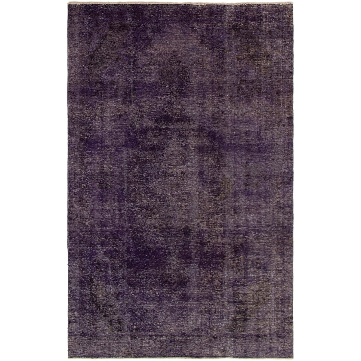 Hand Knotted Color Transition Purple Wool Rug 59 X 91 59 X 91