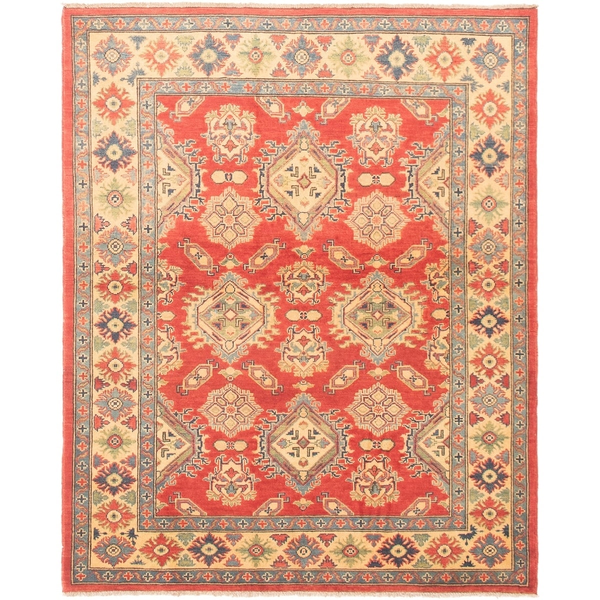 Ecarpetgallery Hand Knotted Finest Gazni Copper Cream Wool Rug 411 X 61