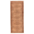 Ecarpetgallery Hand Knotted Finest Khal Mohammadi Brown Wool Rug 27 X 63
