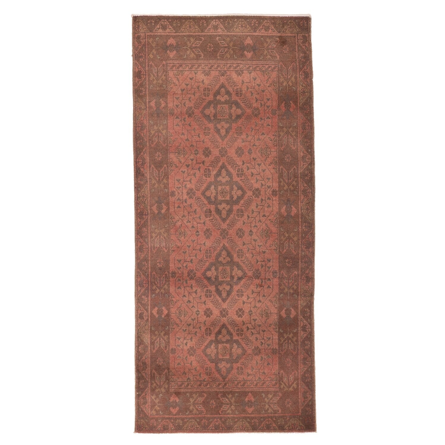 Ecarpetgallery Hand Knotted Finest Khal Mohammadi Light Red Wool Rug 28 X 63