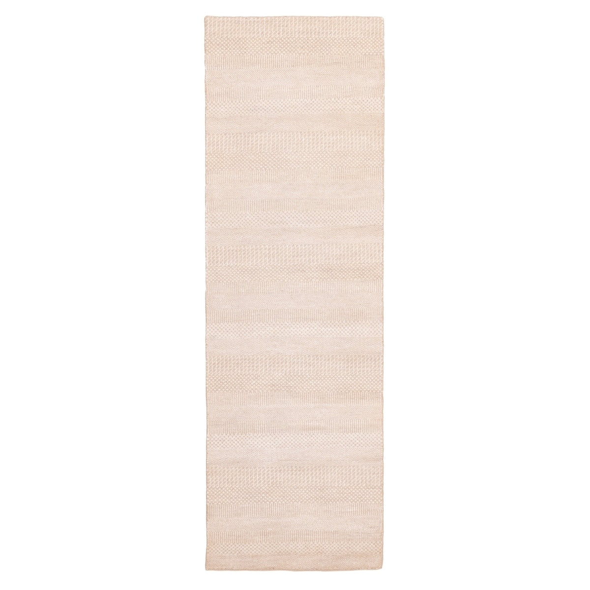 Ecarpetgallery Hand Knotted Finest Silk Shadow Beige Silk Wool Rug 26 X 711