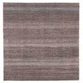 Ecarpetgallery Hand Knotted Finest Silk Shadow Black Light Grey Silk Wool Rug 81 X 83