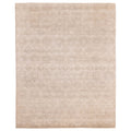Ecarpetgallery Hand Knotted Finest Silk Shadow Grey Taupe Silk Wool Rug 711 X 911