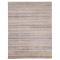 Ecarpetgallery Hand Knotted Finest Silk Shadow Navy Taupe Silk Wool Rug 82 X 103