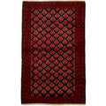 Hand Knotted Herati Red Wool Rug 37 X 64 37 X 64
