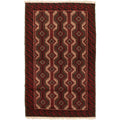 Hand Knotted Herati Red Wool Rug 32 X 55 32 X 55