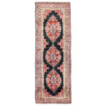 Ecarpetgallery Hand Knotted Hereke Black Red Silk Rug 22 X 60