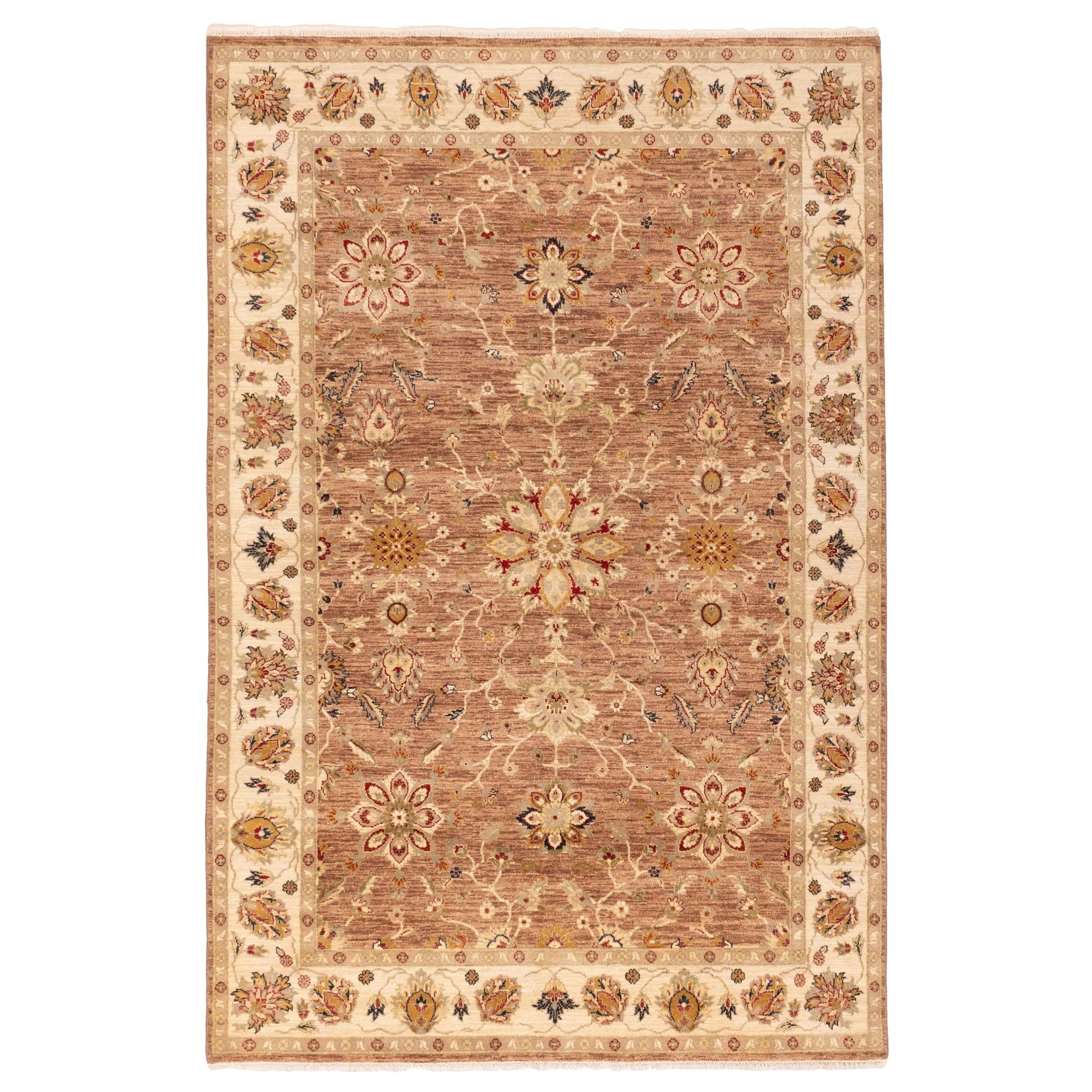 Ecarpetgallery Hand Knotted Jamshidpour Brown Wool Rug 56 X 81