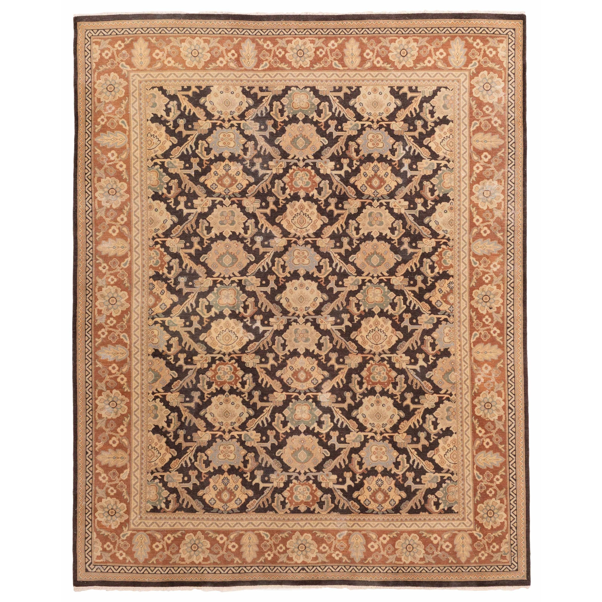 Ecarpetgallery Hand Knotted Jamshidpour Dark Brown Wool Rug 81 X 102