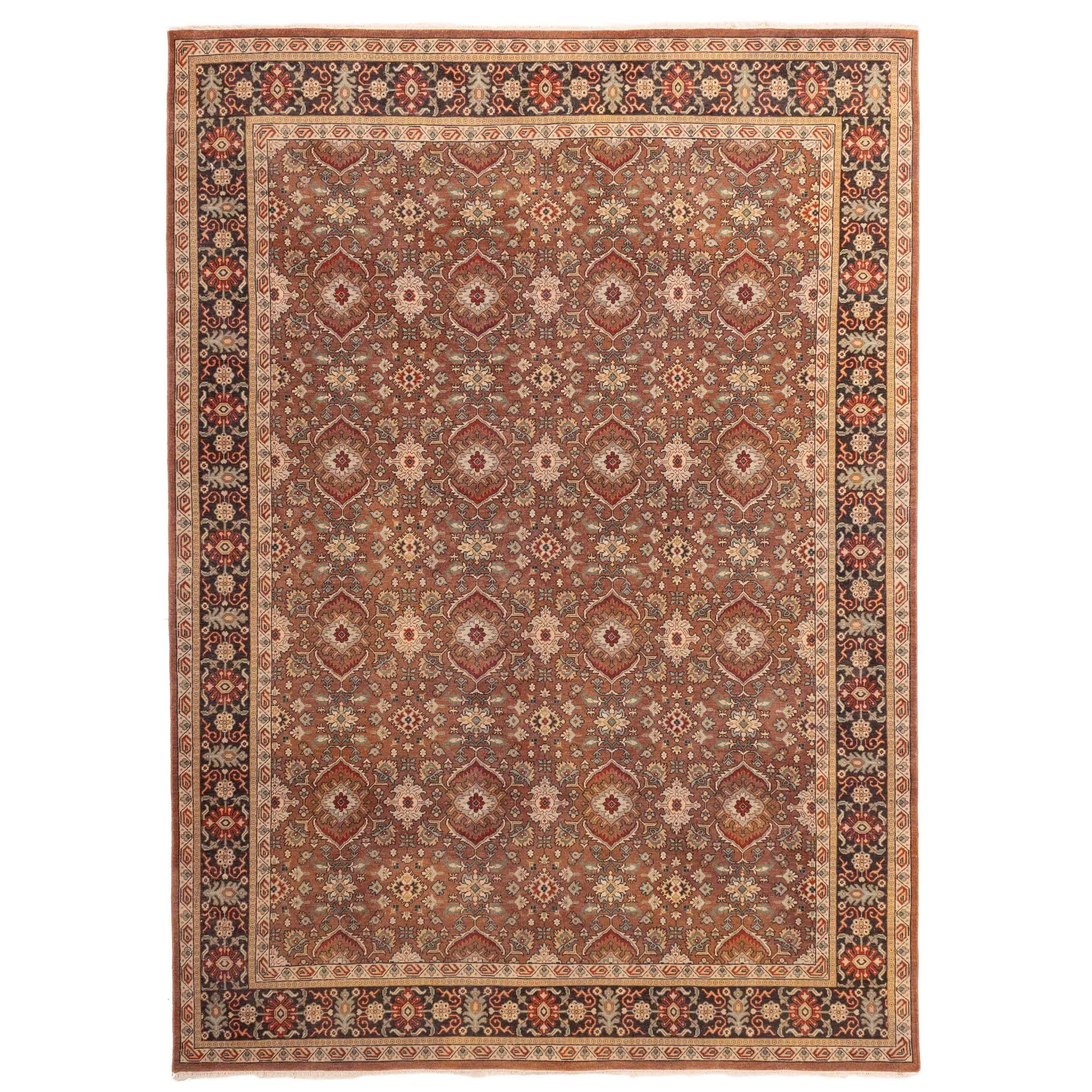 Ecarpetgallery Hand Knotted Jamshidpour Dark Copper Wool Rug 90 X 123