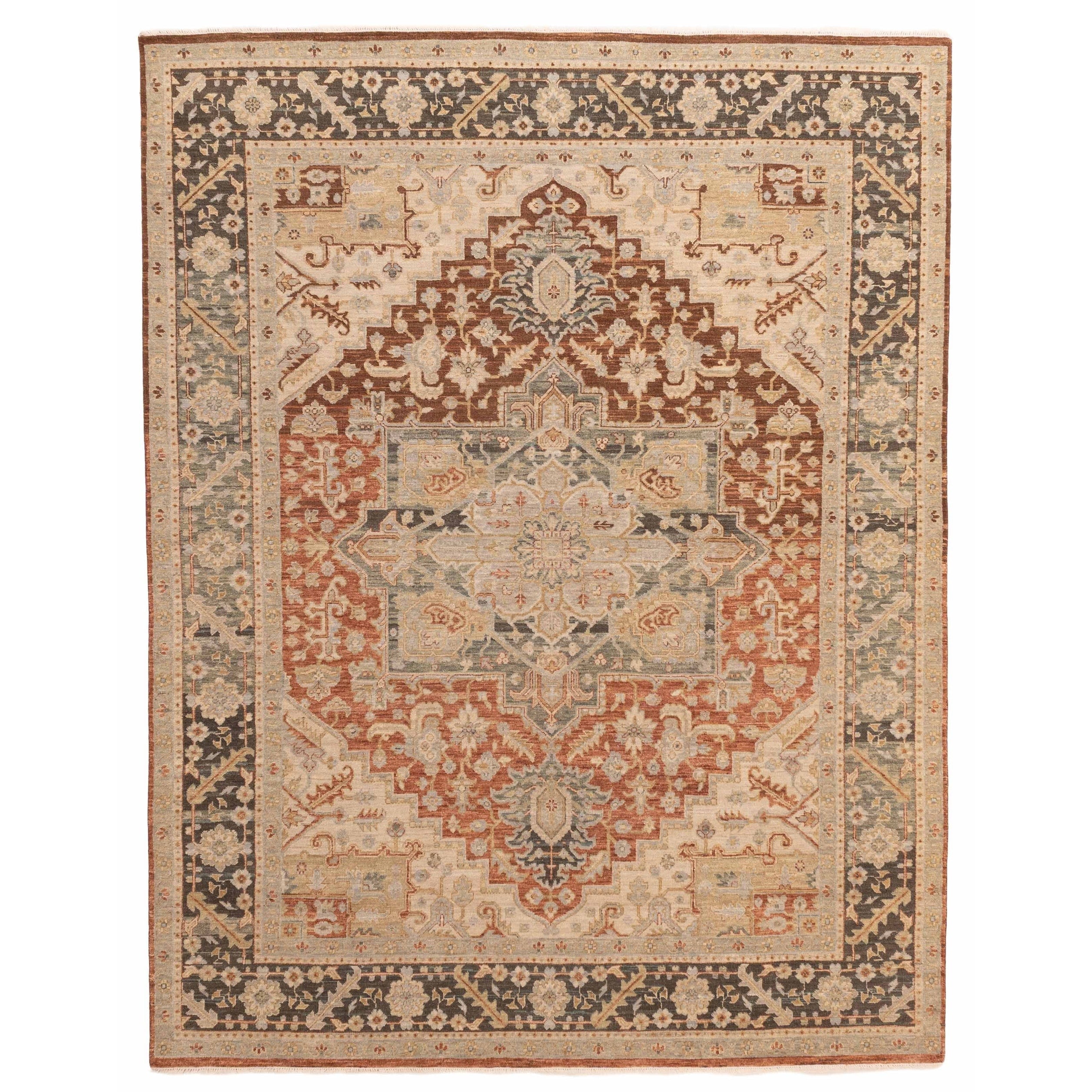 Ecarpetgallery Hand Knotted Jamshidpour Dark Copper Wool Rug 81 X 103