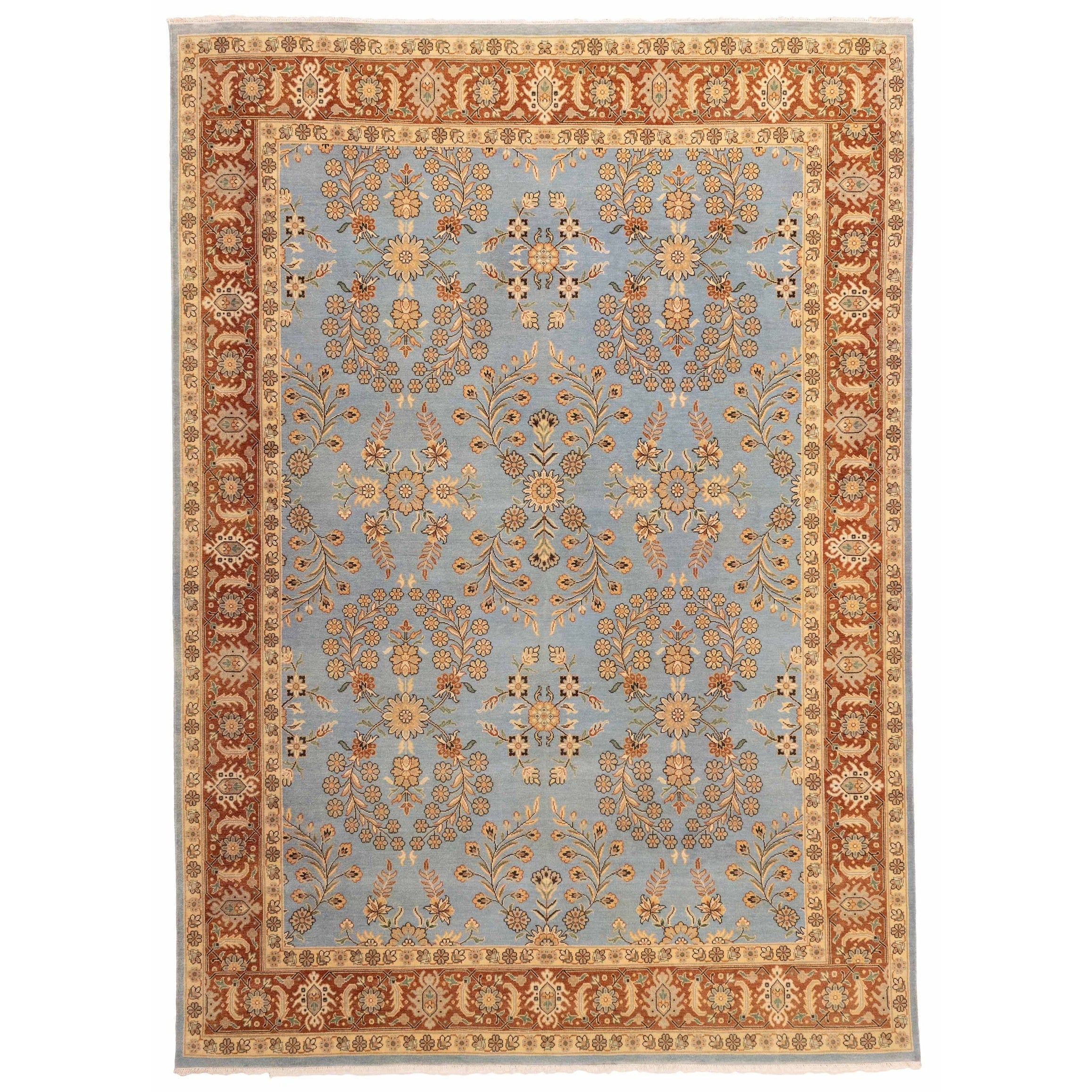 Ecarpetgallery Hand Knotted Jamshidpour Light Blue Wool Rug 810 X 123