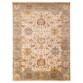 Ecarpetgallery Hand Knotted Jules Serapi Beige Ivory Wool Rug 811 X 1111