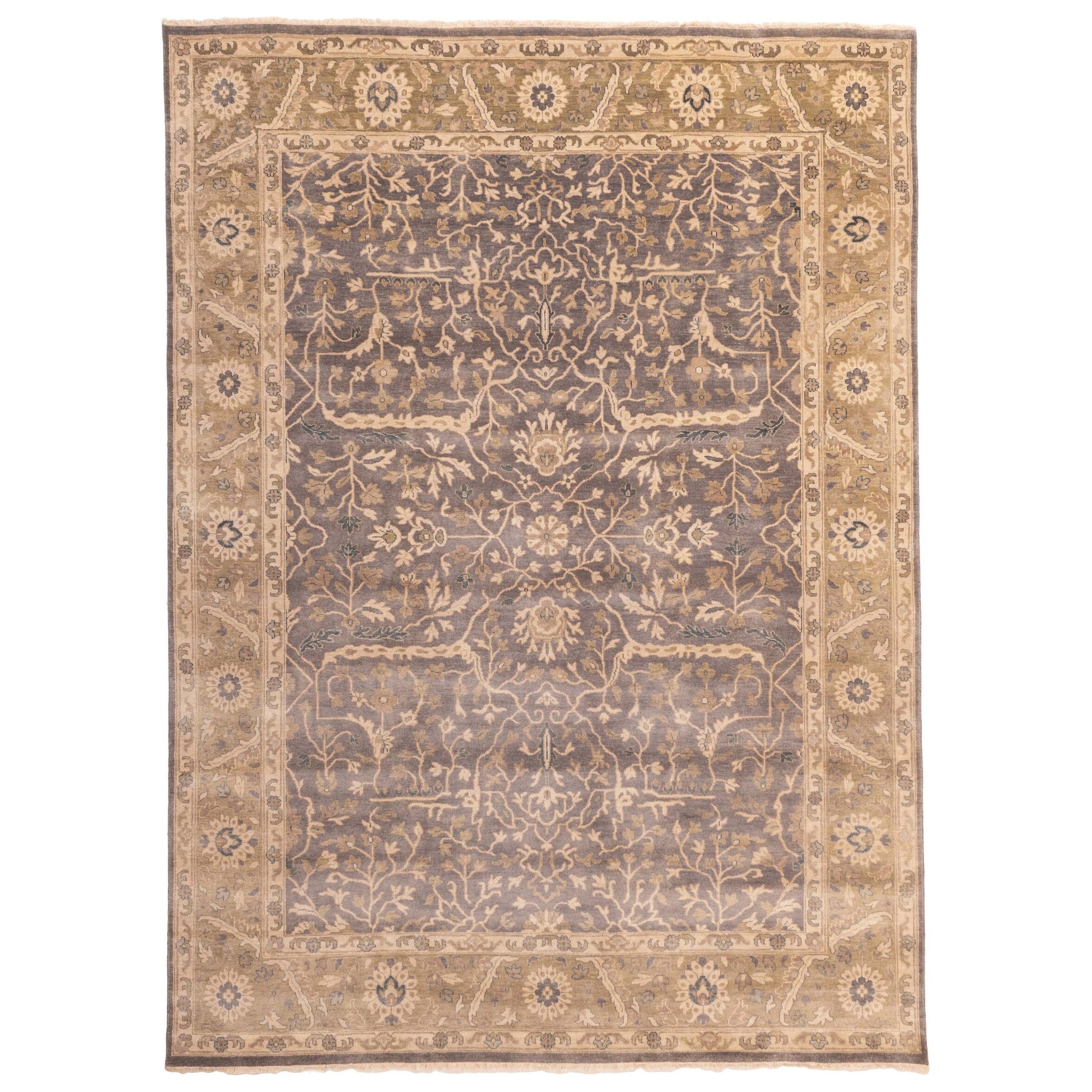 Ecarpetgallery Hand Knotted Jules Serapi Dark Grey Wool Rug 91 X 1111