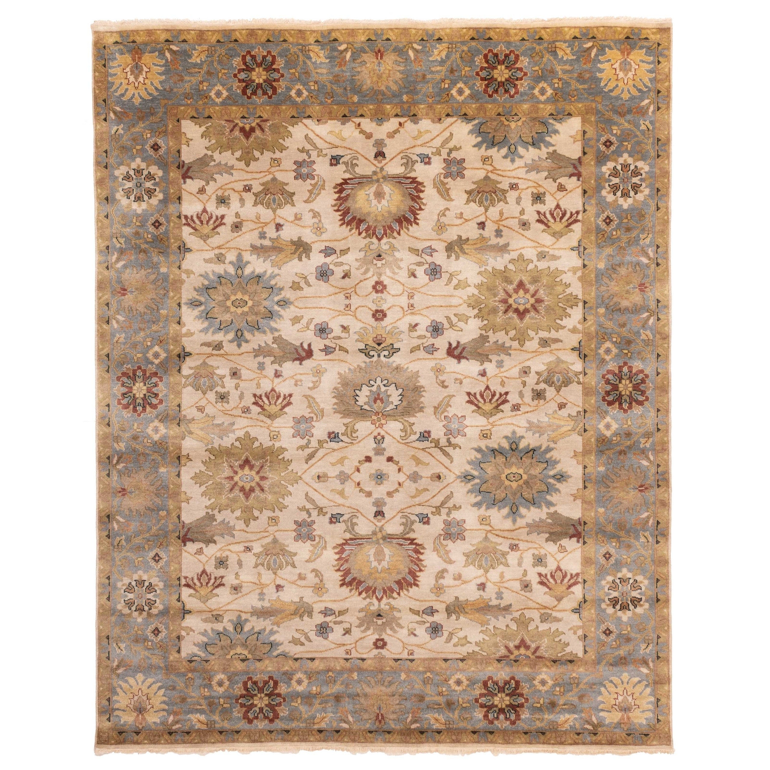 Ecarpetgallery Hand Knotted Jules Serapi Ivory Wool Rug 710 X 99