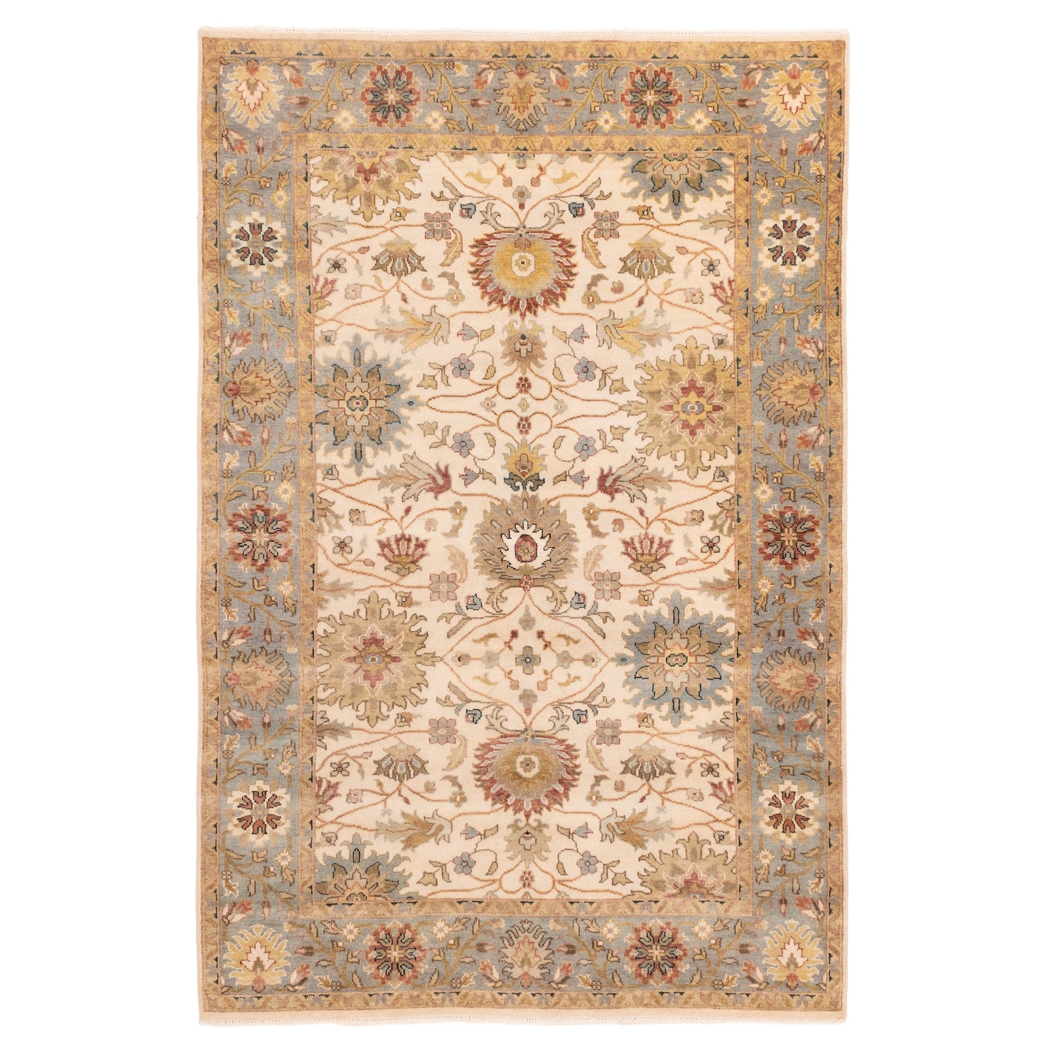 Ecarpetgallery Hand Knotted Jules Serapi Ivory Wool Rug 510 X 811