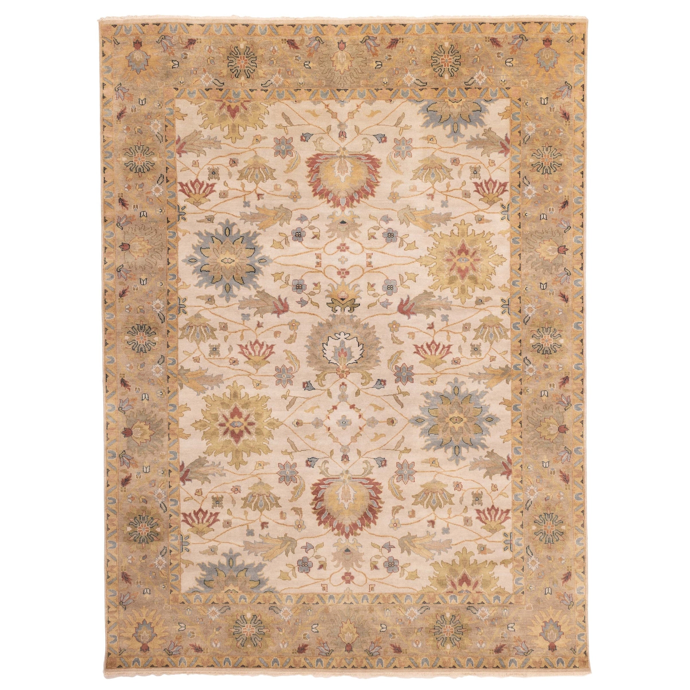 Ecarpetgallery Hand Knotted Jules Serapi Ivory Wool Rug 811 X 119