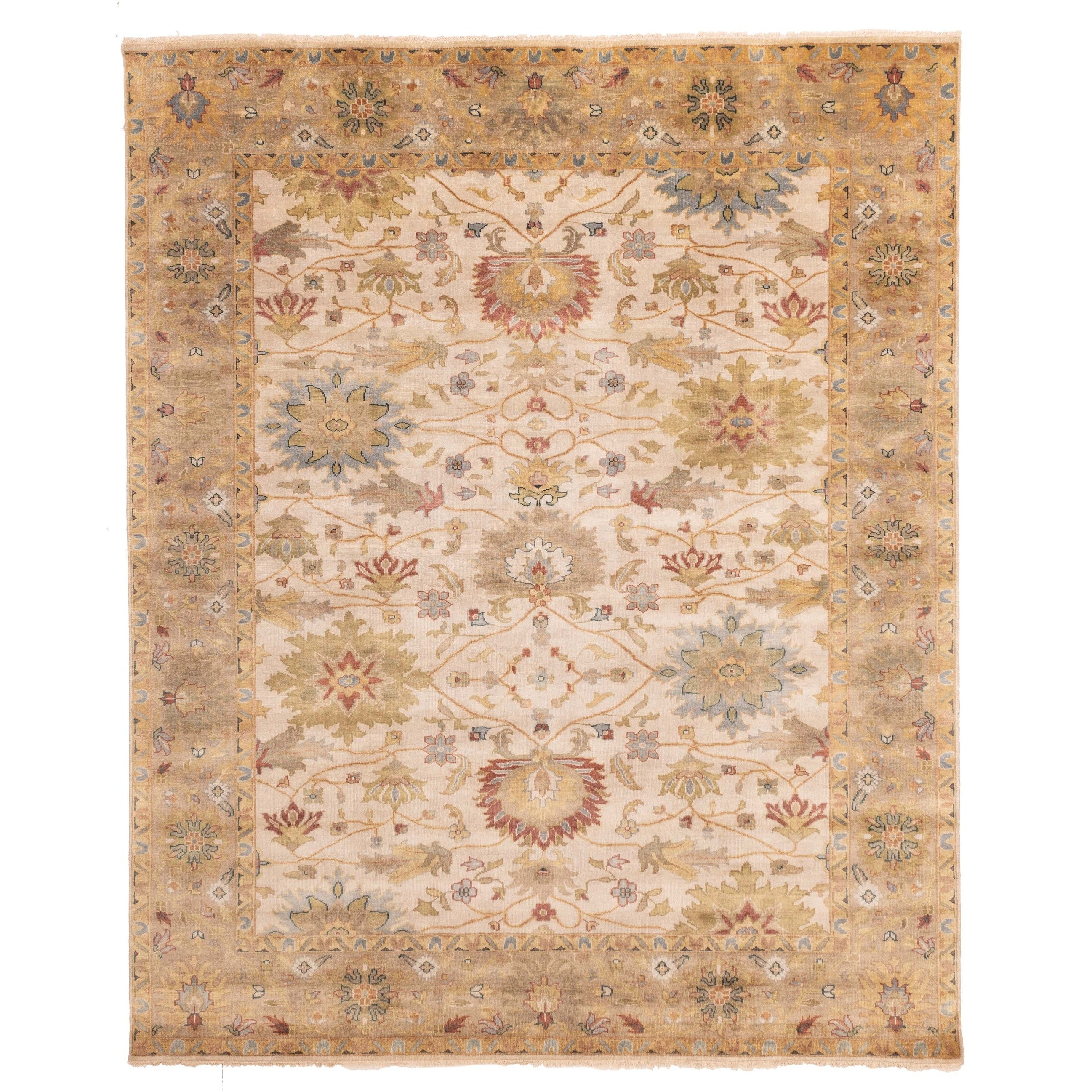Ecarpetgallery Hand Knotted Jules Serapi Ivory Wool Rug 81 X 911