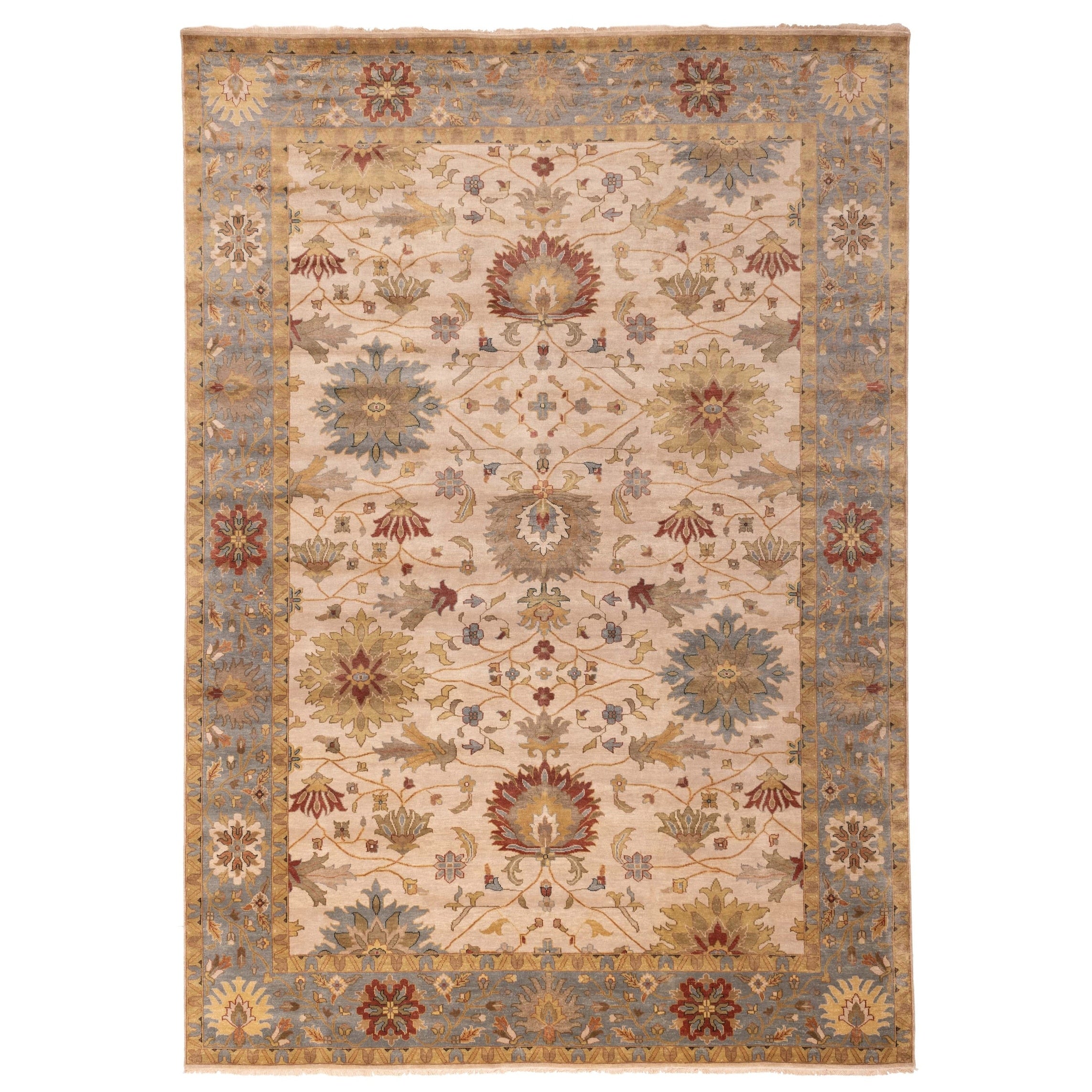 Ecarpetgallery Hand Knotted Jules Serapi Ivory Wool Rug 100 X 1311