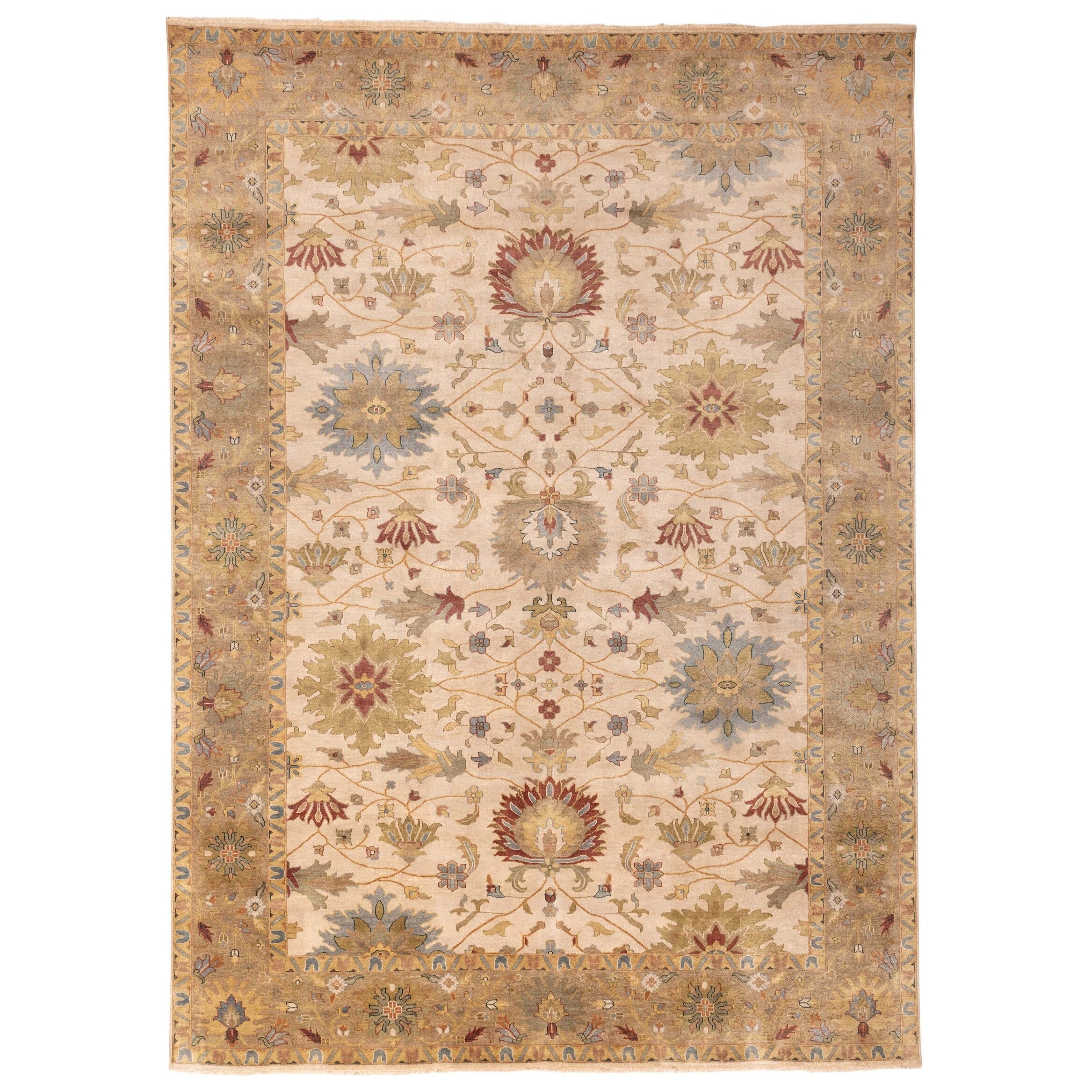 Ecarpetgallery Hand Knotted Jules Serapi Ivory Wool Rug 102 X 1310