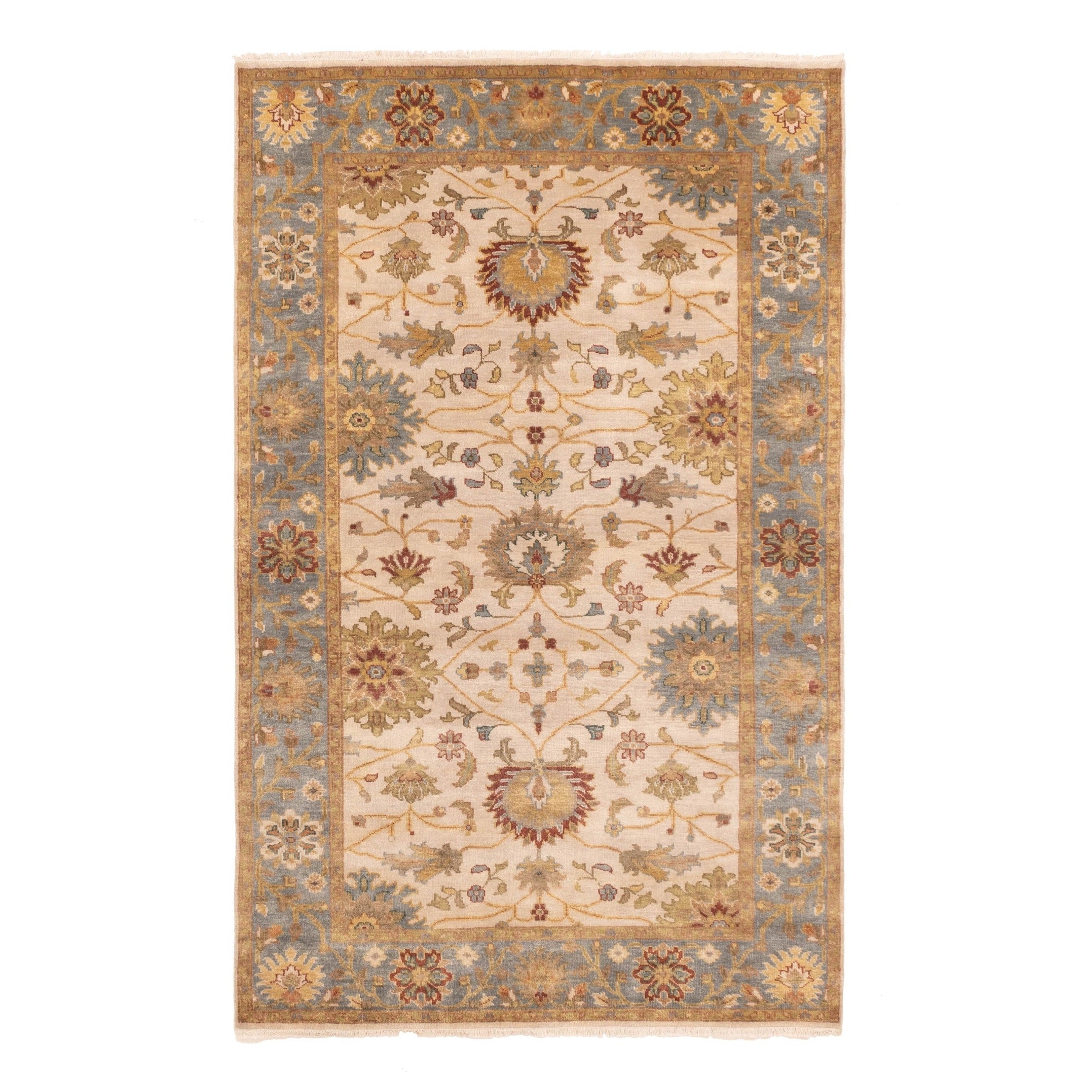 Ecarpetgallery Hand Knotted Jules Serapi Ivory Wool Rug 50 X 80