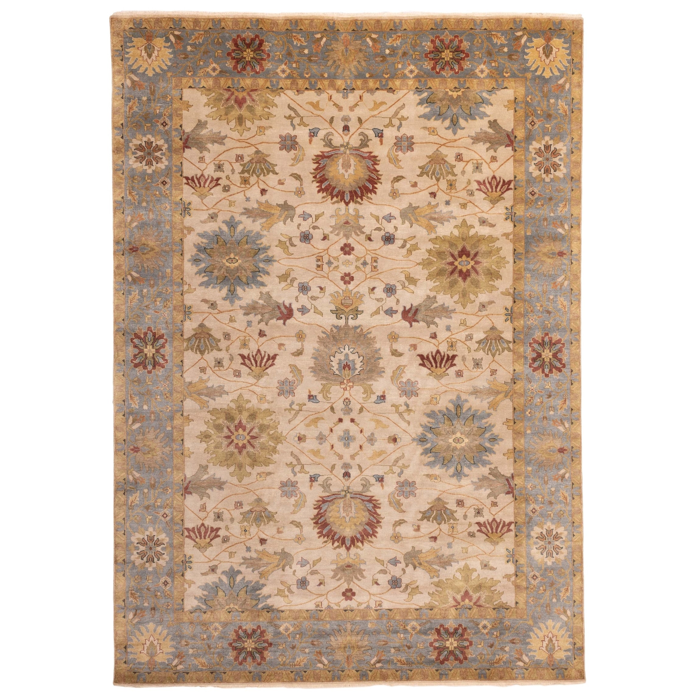 Ecarpetgallery Hand Knotted Jules Serapi Ivory Wool Rug 911 X 138