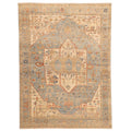 Ecarpetgallery Hand Knotted Jules Serapi Light Blue Wool Rug 811 X 118