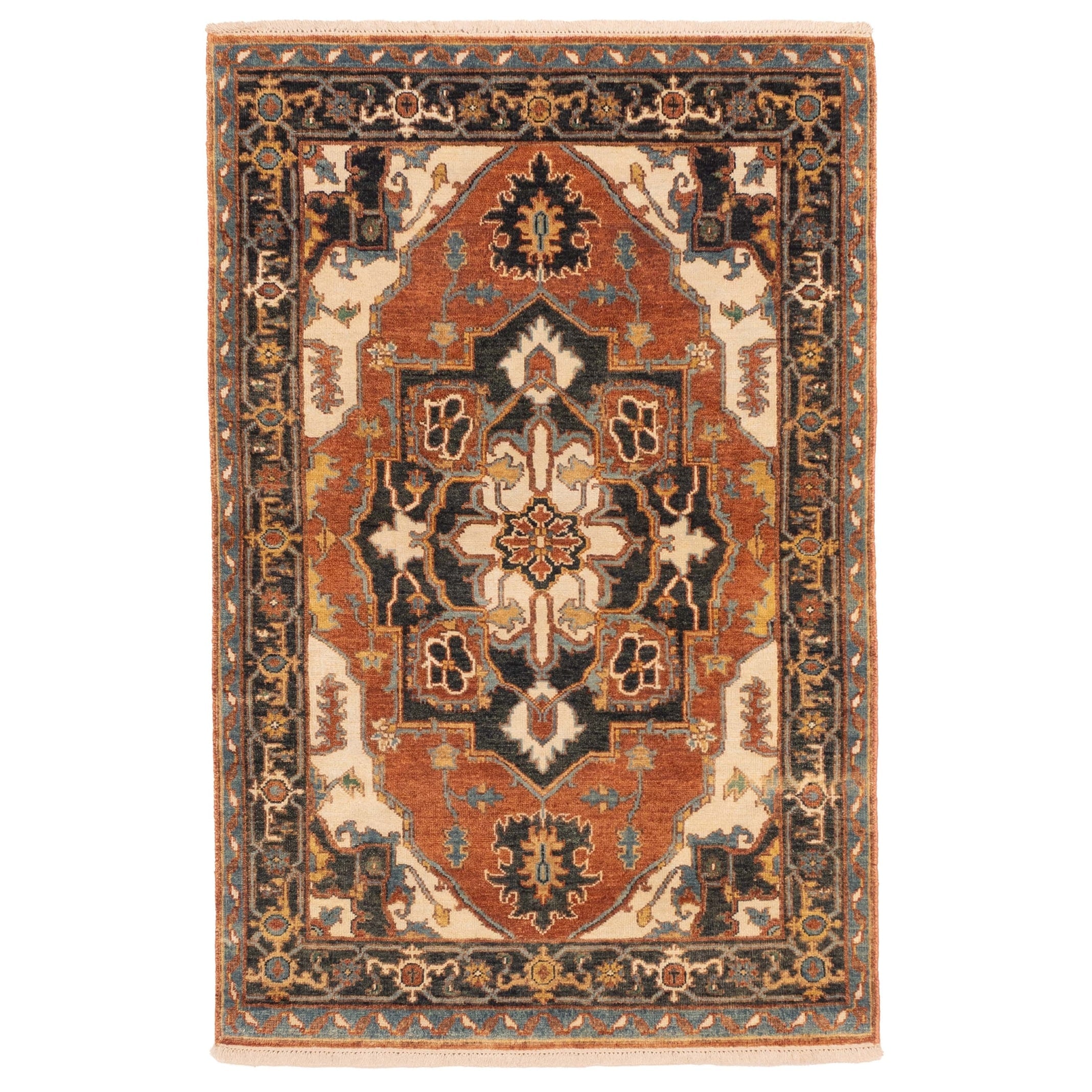 Ecarpetgallery Hand Knotted Jules Sultane Dark Copper Wool Rug 311 X 61