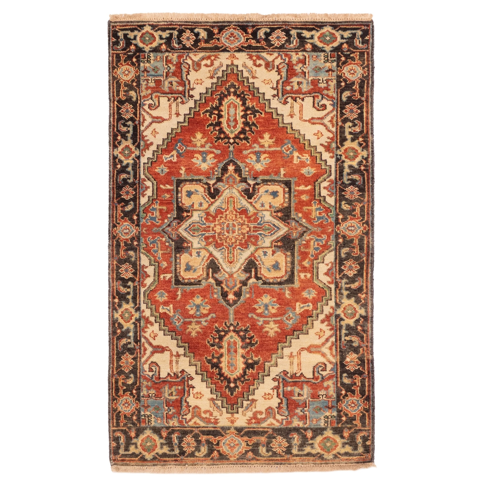 Ecarpetgallery Hand Knotted Jules Sultane Dark Copper Wool Rug 30 X 51