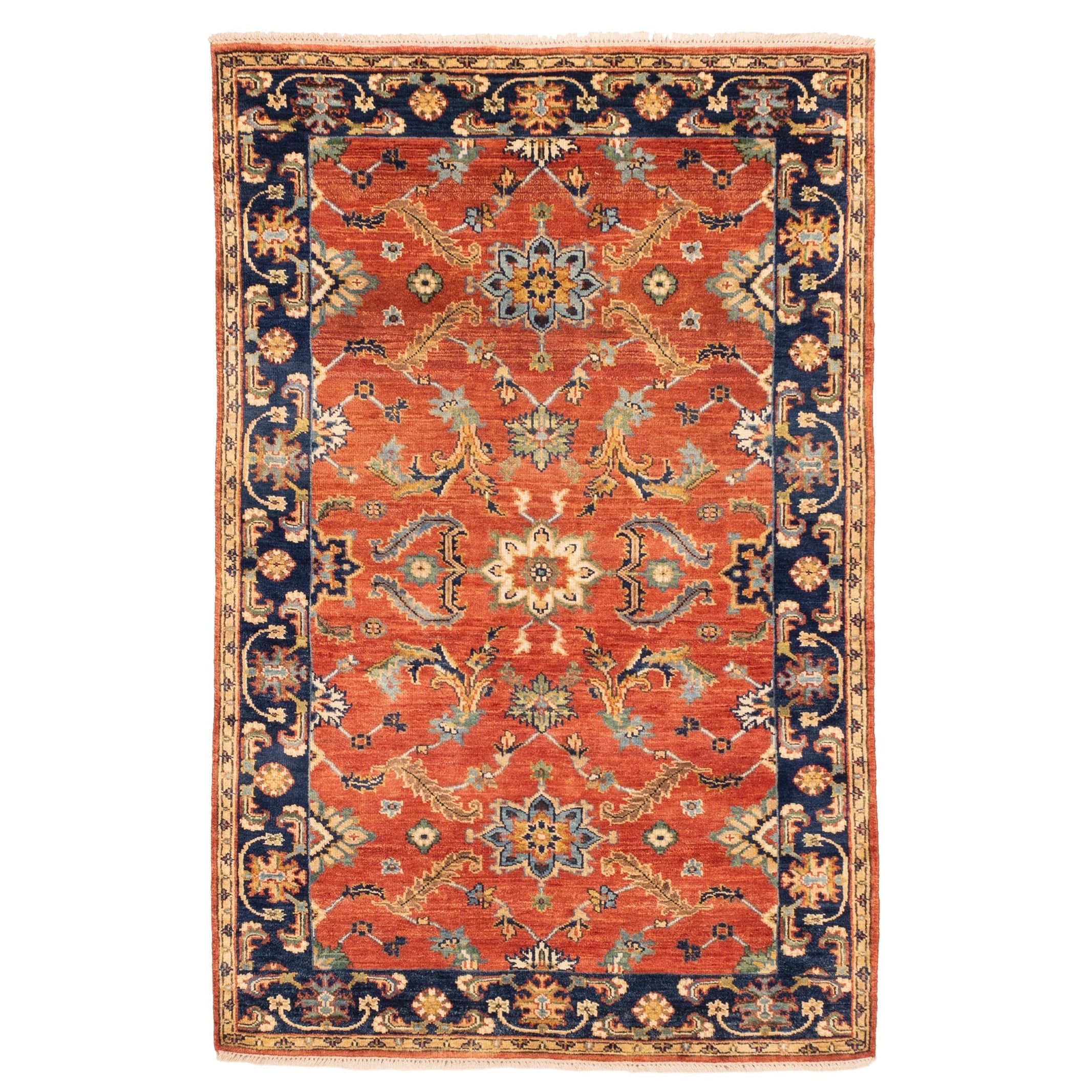 Ecarpetgallery Hand Knotted Jules Sultane Dark Copper Wool Rug 40 X 63