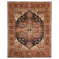 Ecarpetgallery Hand Knotted Jules Sultane Dark Navy Wool Rug 711 X 911