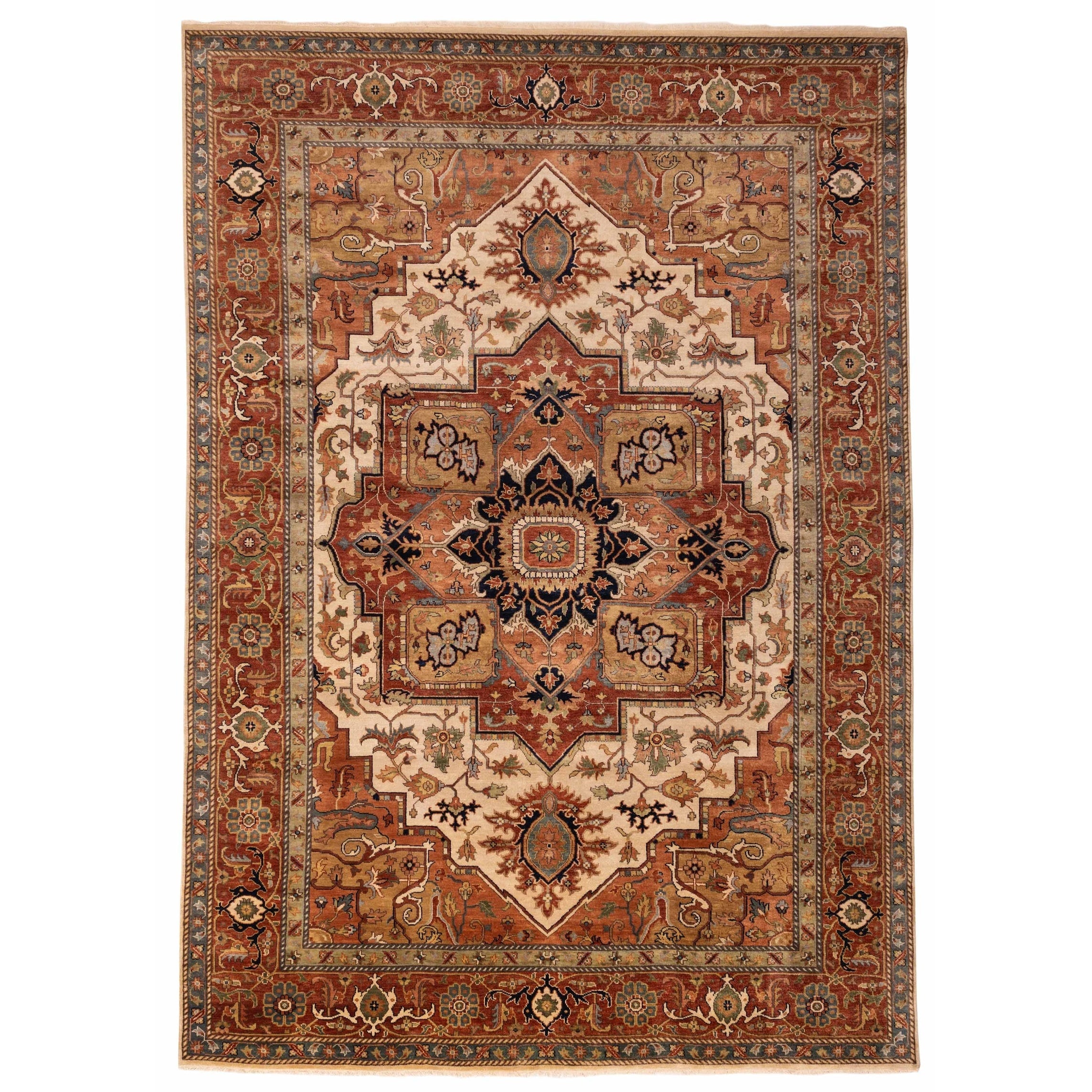Ecarpetgallery Hand Knotted Jules Sultane Ivory Wool Rug 910 X 1310