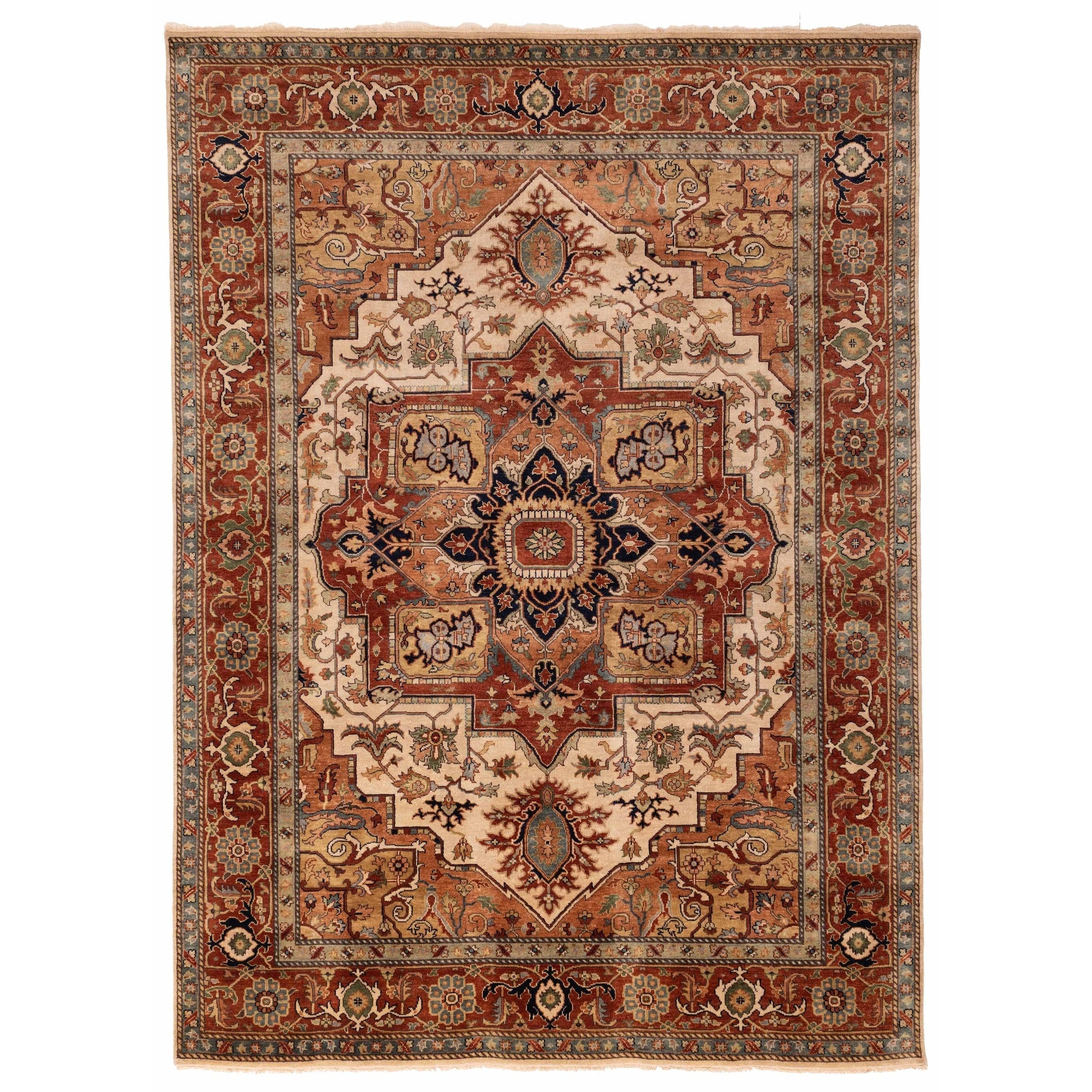 Ecarpetgallery Hand Knotted Jules Sultane Ivory Wool Rug 811 X 120